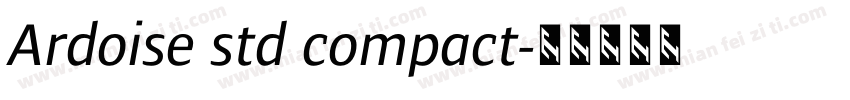 Ardoise std compact字体转换